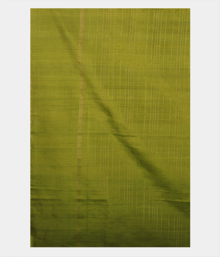 Beige Hand Printed Kanjivaram Silk Saree T1813244