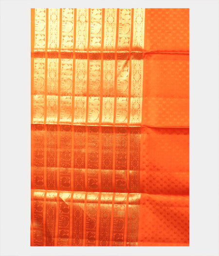 Silver Handwoven Kanjivaram Silk Pavadai T1701083