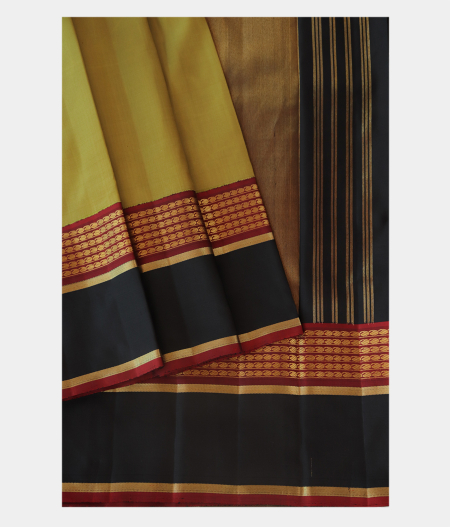 Light Green Handwoven Kanjivaram Silk Saree T2076442