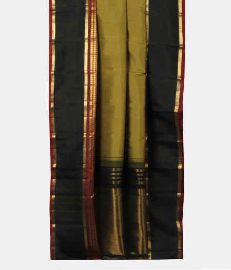 Light Green Handwoven Kanjivaram Silk Saree T2076443