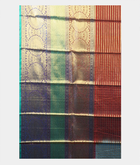 Grey Handwoven Kanjivaram Silk Pavadai T2059853