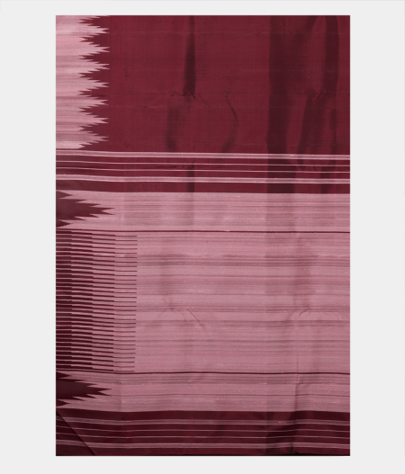 Maroon Handwoven Kanjivaram Silk Saree T2098084