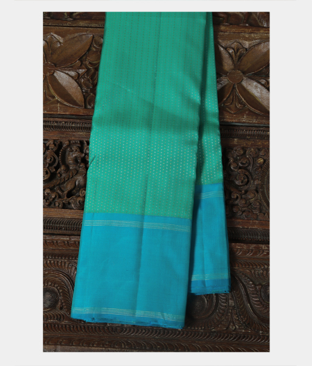 Green Handwoven Kanjivaram Silk Saree T210610-image
