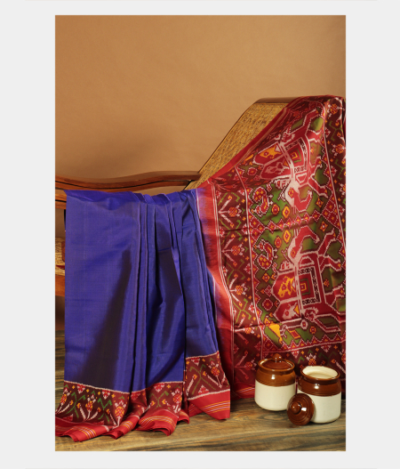 Purple Patan Patola Silk Saree T192166-image