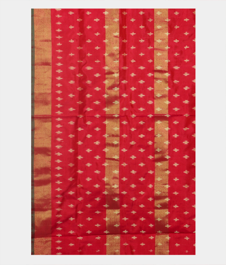 Yellow Ikat Silk Saree T2049123