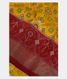 Yellow  Ikat Silk Saree T1710701