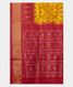Yellow  Ikat Silk Saree T1710704