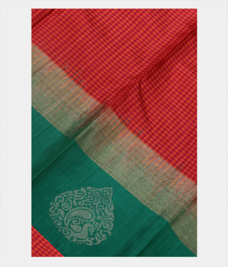 Orange and Pink Soft Silk Saree T209361-image
