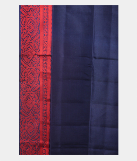 Peacock Blue Soft Silk Saree T2099983