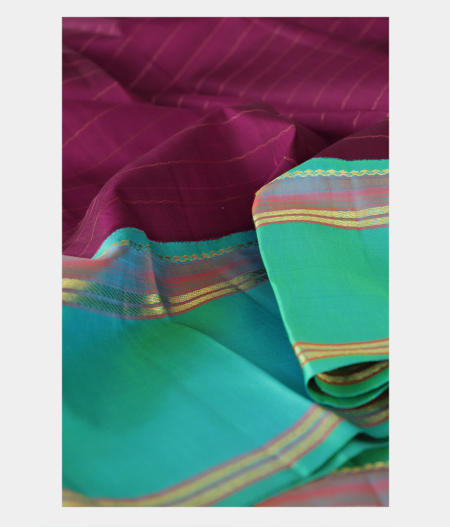 Purple Handwoven Kanjivaram Silk Saree T2064562