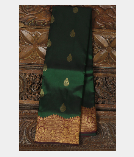 Green Handwoven Kanjivaram Silk Saree T206128-image