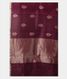 Burgundy Banaras Organza Saree T2069294