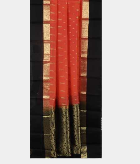 Orange Silk Cotton Saree T1998212