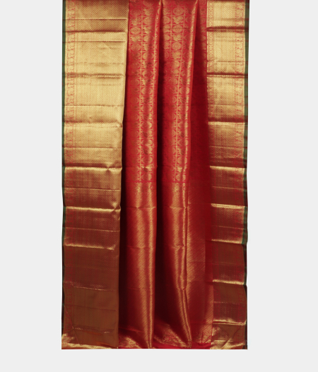 Red Handwoven Kanjivaram Silk Saree T1731552