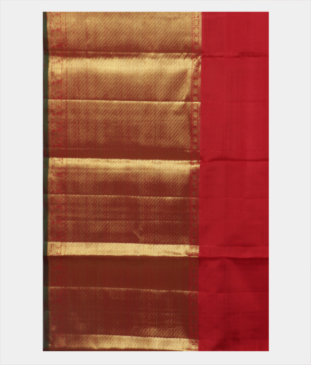 Red Handwoven Kanjivaram Silk Saree T1731553