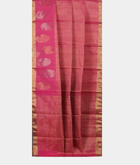 Magenta Silk Cotton Saree T2086932