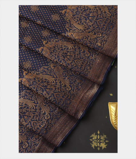 Blue Crepe Silk Saree T210868-image