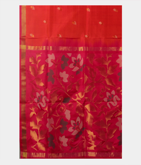 Orange  Uppada Silk Saree T2112564