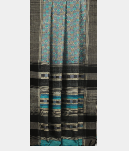 Multicolour Tussar Printed Saree T1713902