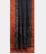 Black Tussar Printed Saree T2101512