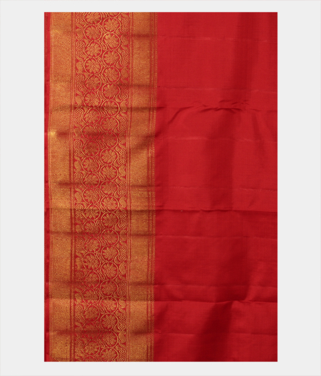 Red Handwoven Kanjivaram Silk Saree T2061225