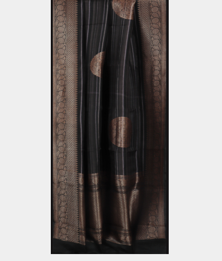 Black Kora Organza Printed Saree T2033622