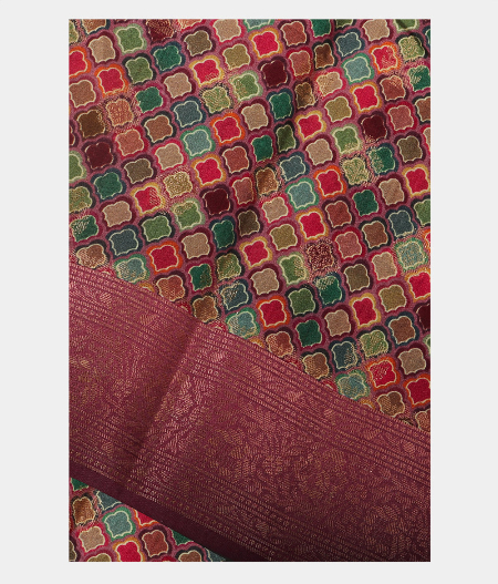 Multicolour Chaniya Printed Saree T211468-image