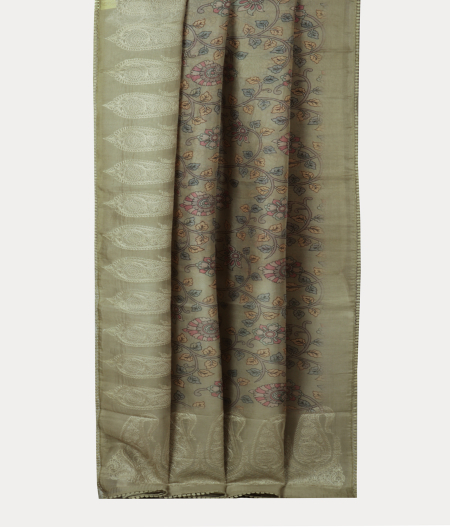 Light Green Organza Embroidery Saree T2121233