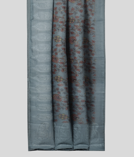 Light Blue  Organza Embroidery Saree T2121243