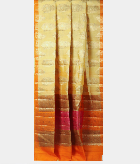 Yellow Chaniya Silk Saree T2109062