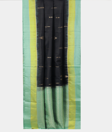 Black Soft Silk Saree T2094472