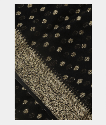 Black  Banaras Organza Saree T148154-image