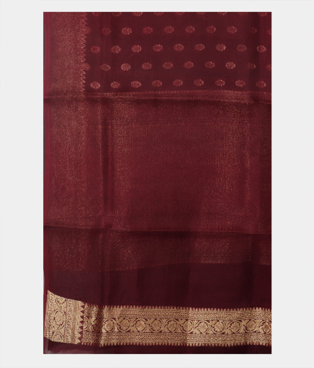 Black  Banaras Organza Saree T1481543