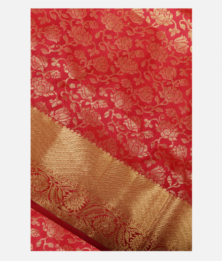 Red Soft Silk Saree T206829-image