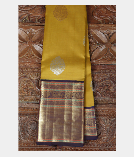 Mehndi Green Handwoven Kanjivaram Silk Saree T212711-image