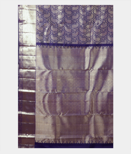 Purple Handwoven Kanjivaram Silk Saree  T2124624