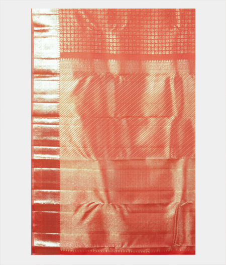 Orange Handwoven Kanjivaram Silk Saree T2056714