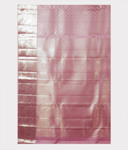 Light Pink Handwoven Kanjivaram Silk Saree T2081774