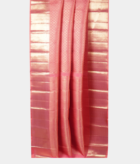 Peach Handwoven Kanjivaram Silk Saree T2124492