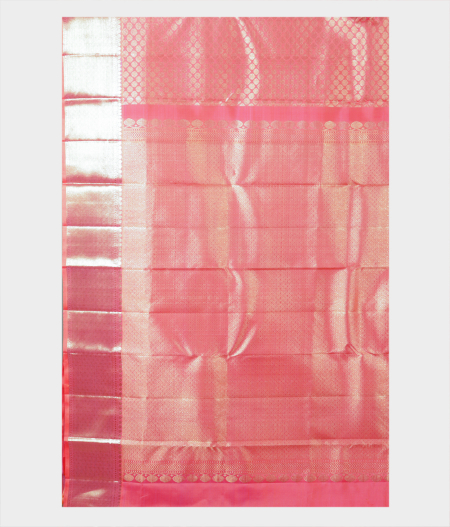 Peach Handwoven Kanjivaram Silk Saree T2124494