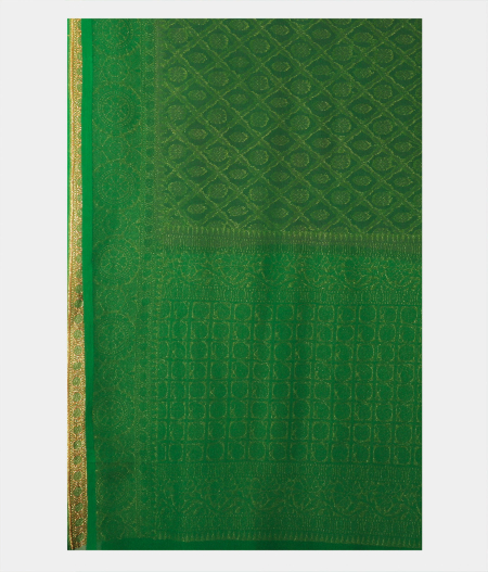 Purple Banaras Georgette Silk Saree T838813