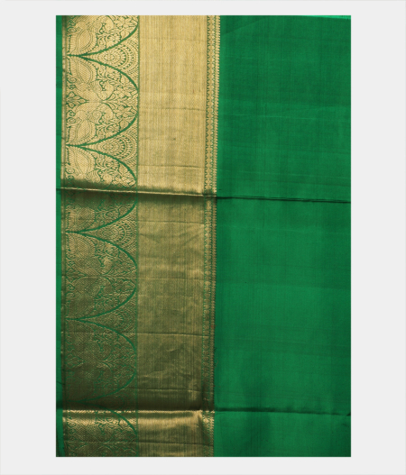 Beige Hand Printed Kanjivaram Silk Saree T1631564