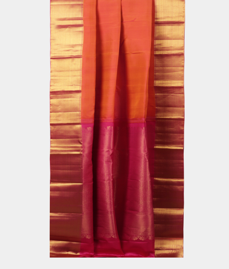 Pinkish Orange Soft Silk Saree T2115402