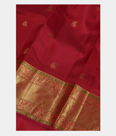 Red Soft Silk Saree T211627-image
