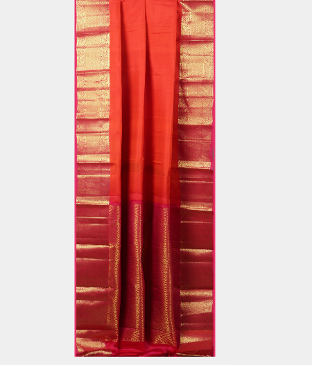  Orange Soft Silk Saree T2112042
