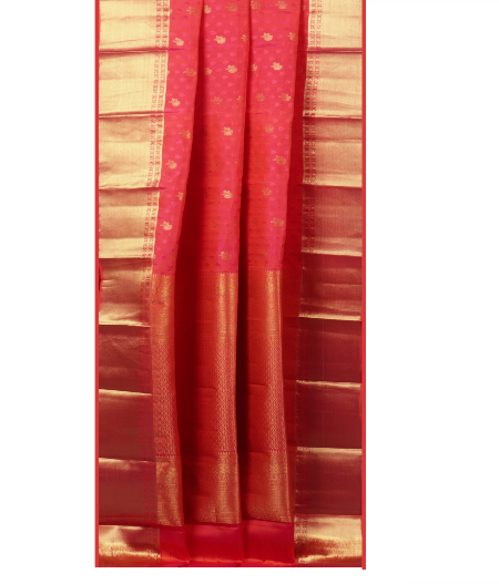 Pinkish Orange Soft Silk Saree T2079462