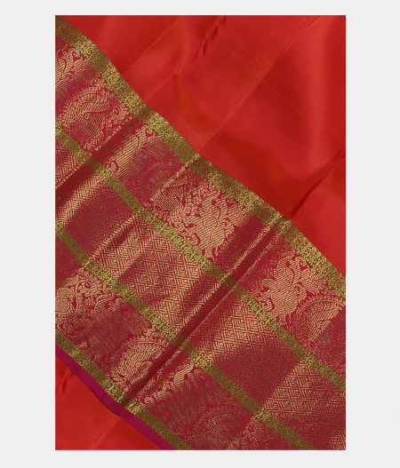Orange Soft Silk Saree T211205-image