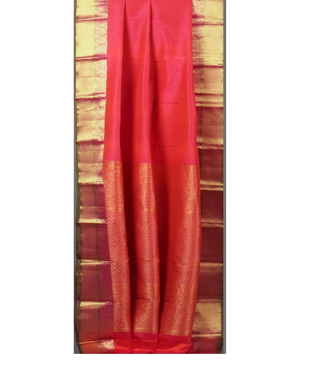 Pinkish Orange Soft Silk Saree T2080222