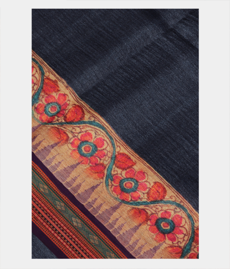 Grey Vidarbha Tussar Saree T216016-image