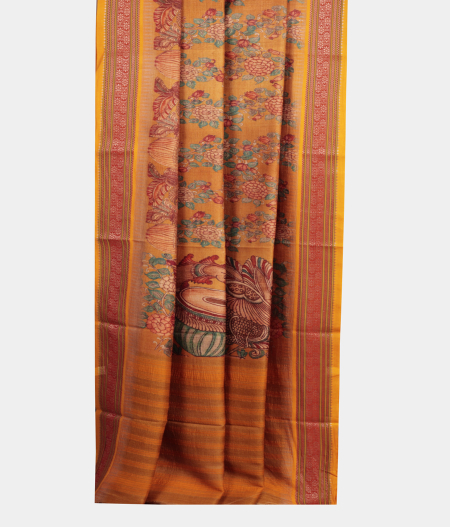 Yellow Vidarbha Tussar Saree T216022 2